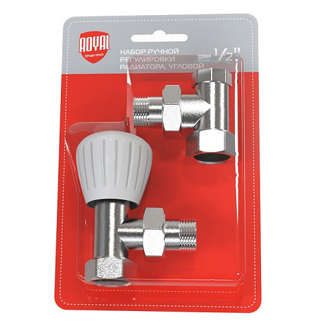 Набор ручной регулировки радиатора, угловой 1/2" RoyalThermo купить в СОМ