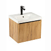 Тумба-умывальник Eva Gold Tai 50, дуб вотан, с раковиной Фостер 50 купить в СОМ