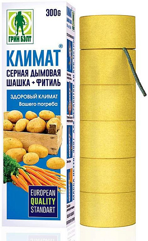 Шашка серная дымовая Климат 300г Green Belt купить в СОМ