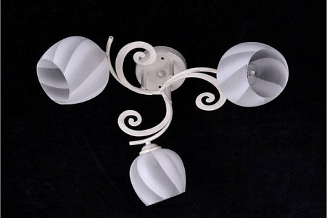 Люстра Linvel LV 9178/3 Фиона белый серебро E27 40Вт купить в СОМ
