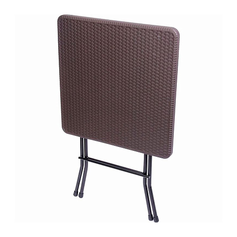 Стол Ротанг  610х610х740мм складной коричневый купить в СОМ