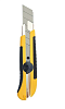 Нож BIBER, 25мм, усиленный, обрезиненный корпус купить в СОМ