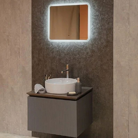 Зеркало Azario Stiv-Lite, 600 х500 мм, сенсор купить в СОМ