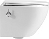 Унитаз подвесной Eva Gold K505B, с биде, безободковый, сиденье дюропласт тонкое купить в СОМ