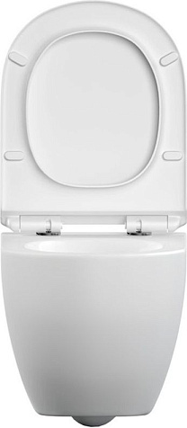 Унитаз подвесной Cersanit Brasko Vortex DPL EO slim, безободковый, торнадо, дюропласт, микролифт купить в СОМ