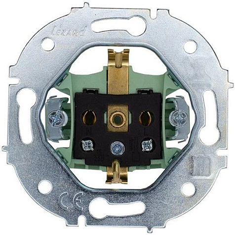 Механизм розетки LEZARD OSEN Осень 1 гнездо,с заземлением, белый купить в СОМ
