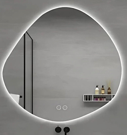 Зеркало Eva Gold LED Onyx, 700 х650 мм, подсветка, сенсор купить в СОМ