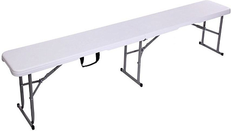 Скамья складная 1825х280х430мм  белая SN-D183-2 купить в СОМ